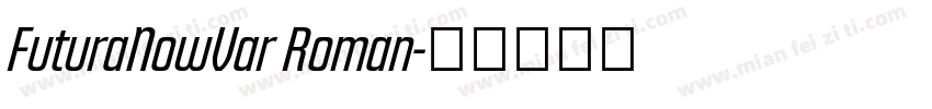 FuturaNowVar Roman字体转换